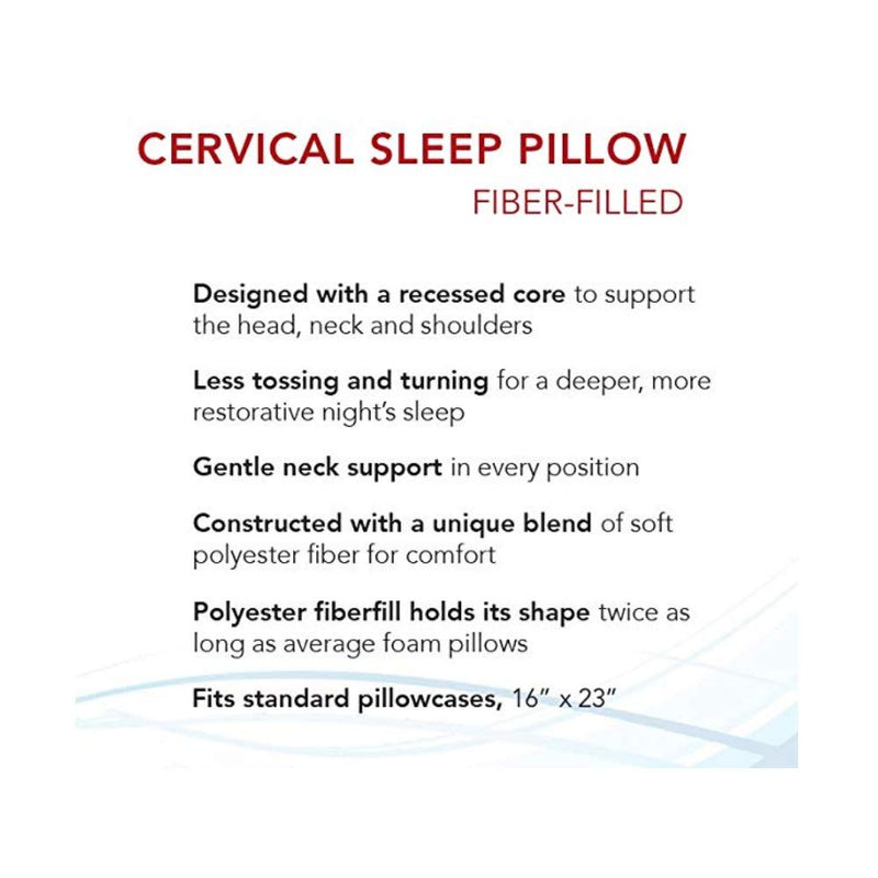 Fiber Filled Cervical Indentation Pillow