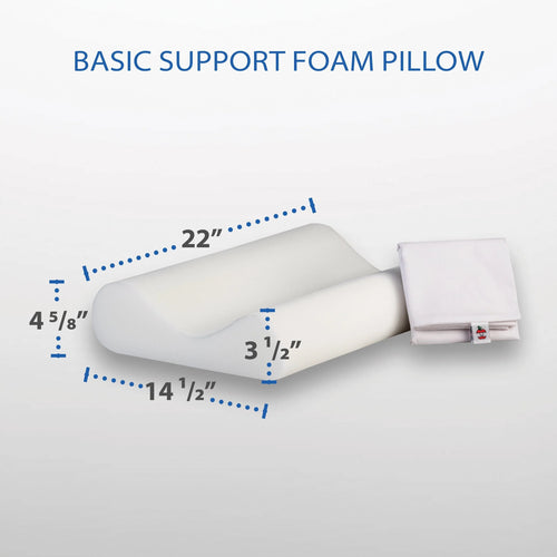 Basic Support Foam Cervical Pillow - Standard