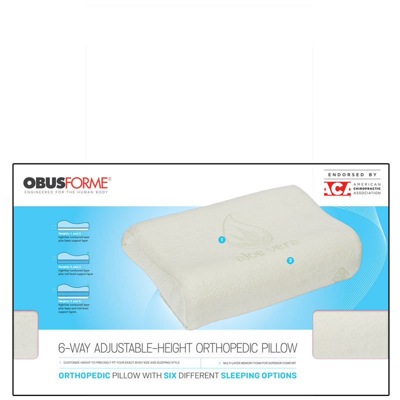 6-Way Adjustable-Height Orthopedic Pillow